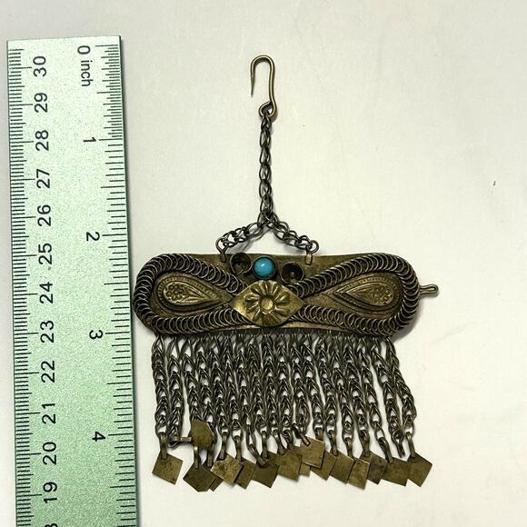Vintage Afghan or Kuchi‎ Tribe Traditional Handmade Hair Clip